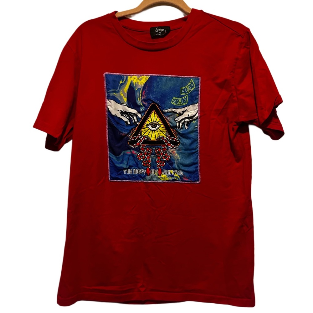 Camp embroidered t‎ size m